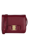 Ferragamo Vara Bow Crossbody Bag Burgundy-218374-772255-60014-NS Bags - Tophatter Daily Deals