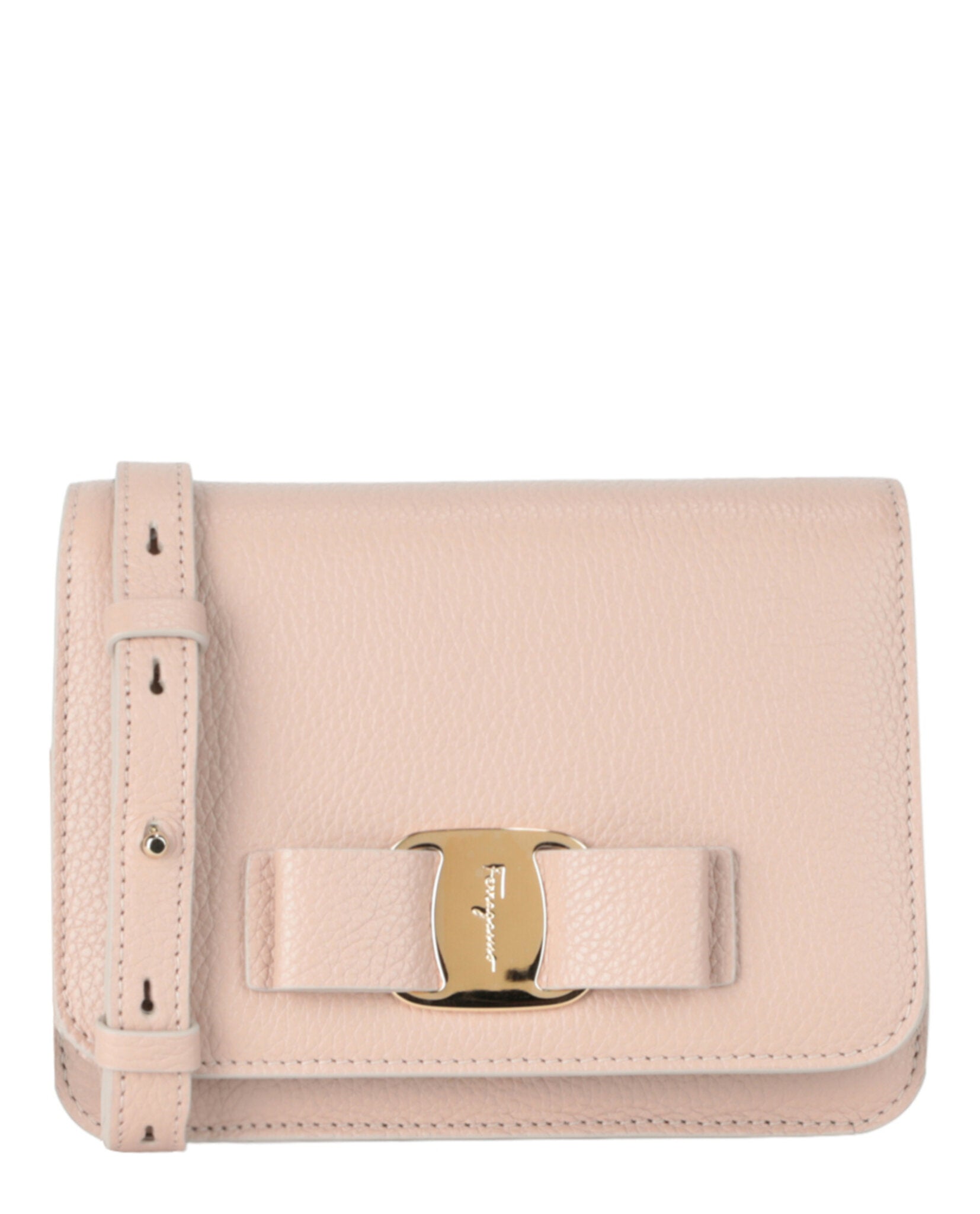 Ferragamo Vara Bow Crossbody Light Pink-218374-772257-60076-NS Bags - Tophatter Daily Deals