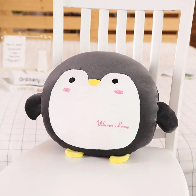 KAWAII™ Plush Hand Warmers Black Penguin 35cm | 14 inches Pillows - Tophatter Daily Deals