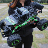 4WD RC Cars Updated Version 2.4G Radio Control RC Cars Toys Buggy High Speed Trucks Off-Road Trucks Toys For Children 37cm green 0 - Tophatter Daily Deals