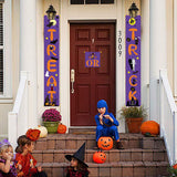 Halloween Door Banner Couplets Outdoor Black Red Decor 3D Changing Face Moving Picture Frame - Tophatter Daily Deals
