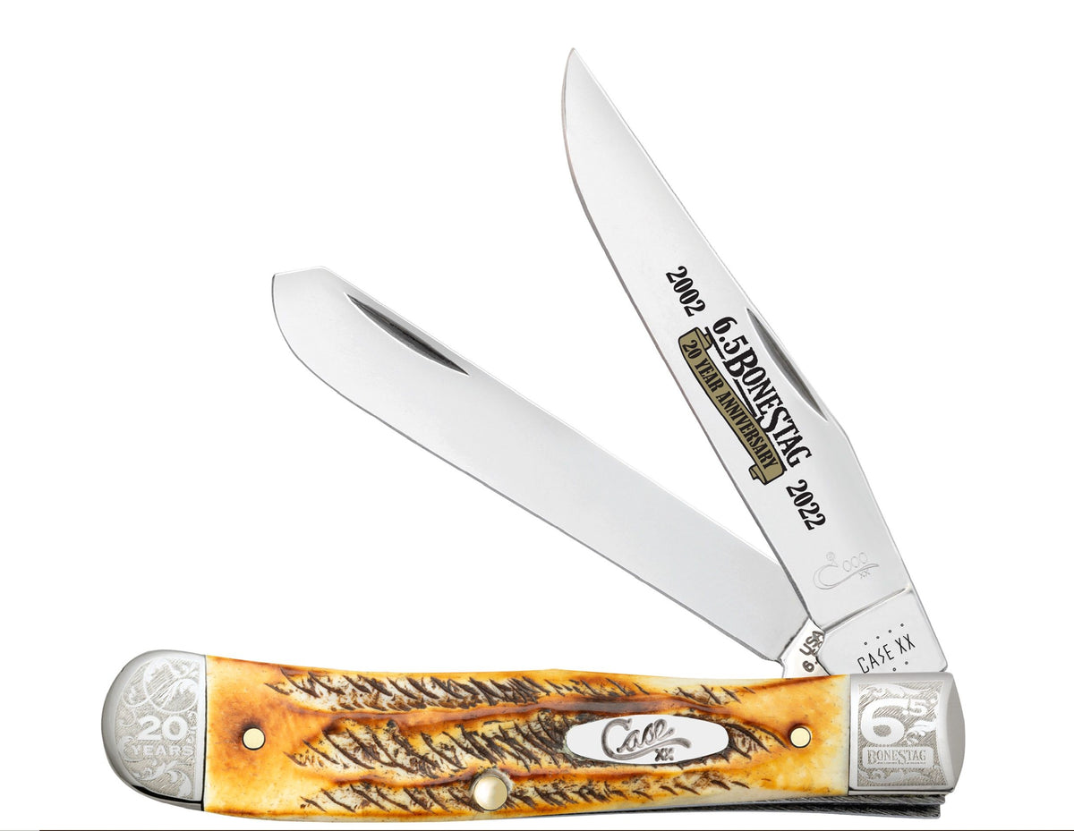 Case Trapper - 6.5 Bonestag - 20th Anniversary 1/350 Limited Edition - 21948 Traditional Knives - Tophatter Daily Deals