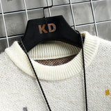 Warm Men's Half Turtleneck Sweater - Boxy Cut, Textured Knit 3D Changing Face Moving Picture Frame - Tophatter Daily Deals