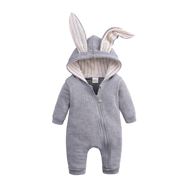 Baby Rompers Jumpsuit Newborn Clothing Grey 0 - Tophatter Daily Deals