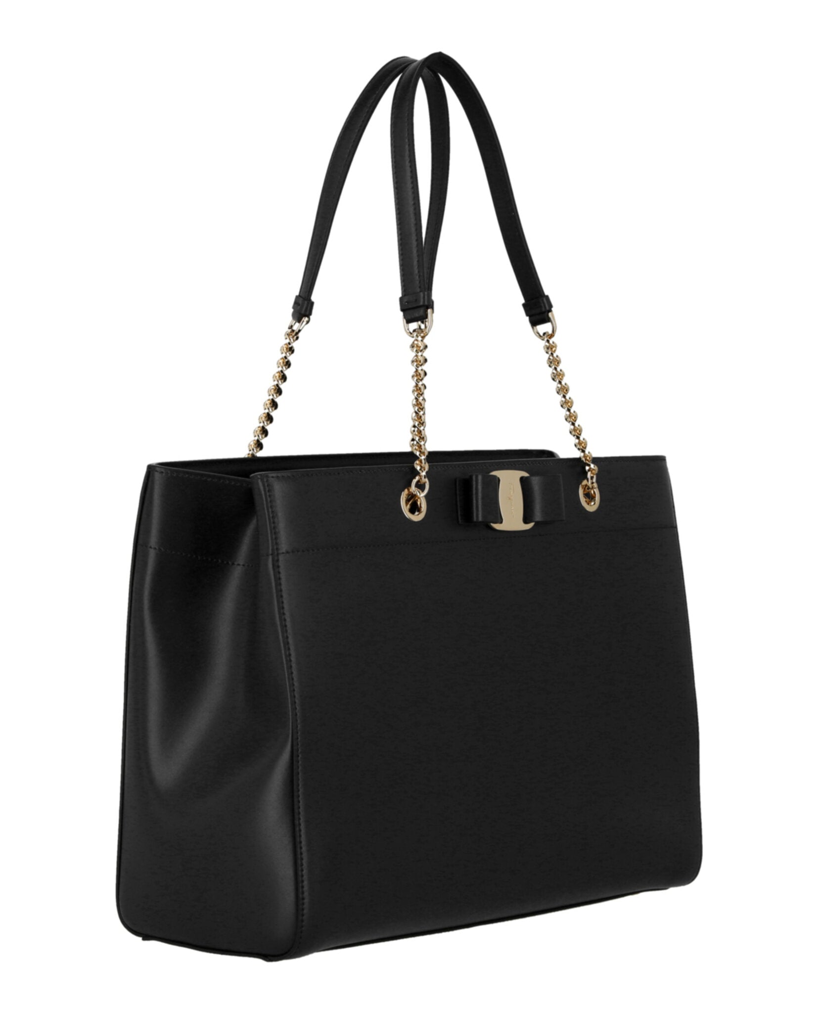 Ferragamo Vara Bow Smooth Leather Tote Bags - Tophatter Daily Deals