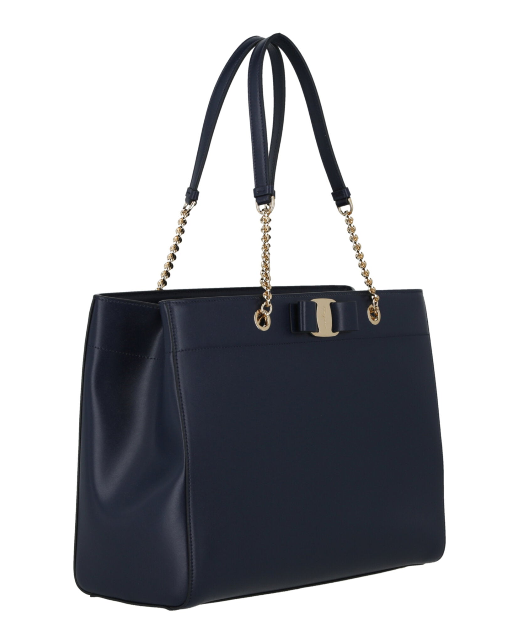 Ferragamo Vara Bow Smooth Leather Tote Bags - Tophatter Daily Deals