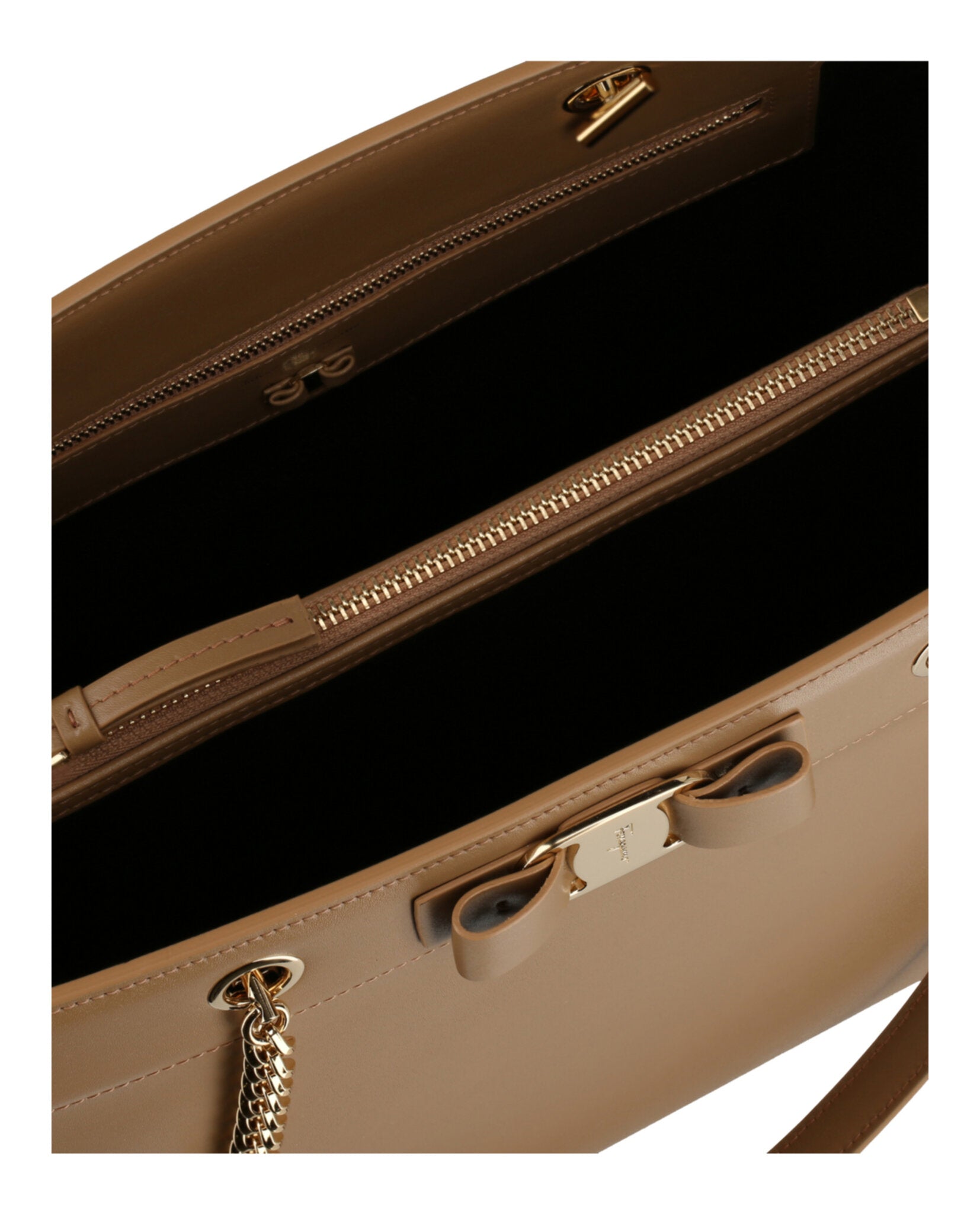 Ferragamo Vara Bow Smooth Leather Tote Bags - Tophatter Daily Deals