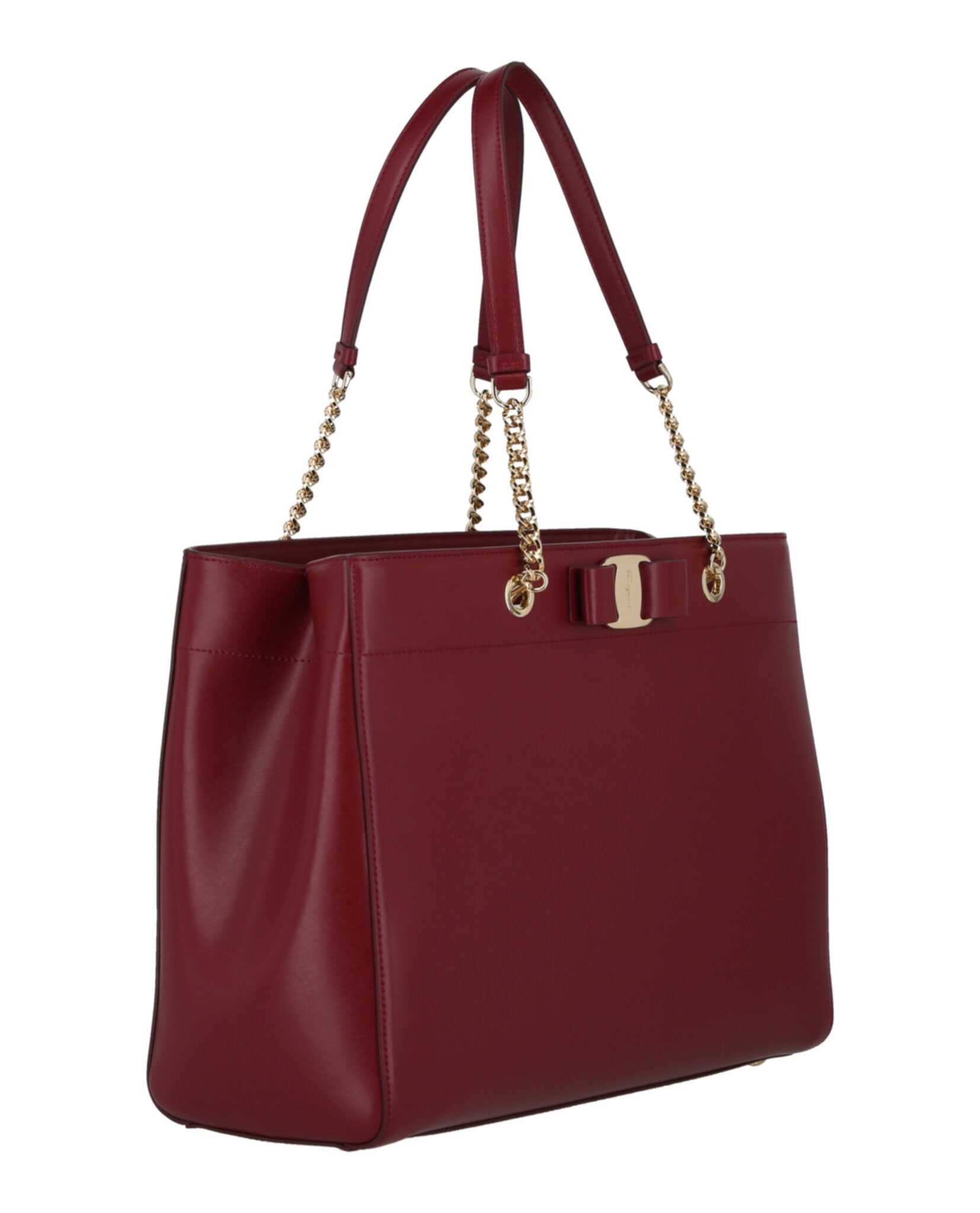 Ferragamo Vara Bow Smooth Leather Tote Bags - Tophatter Daily Deals