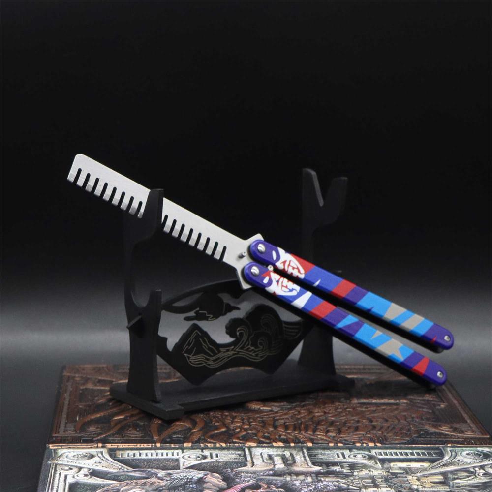 2-Layer Wooden Landscape Pattern Weapon Display Holder - Tophatter Daily Deals