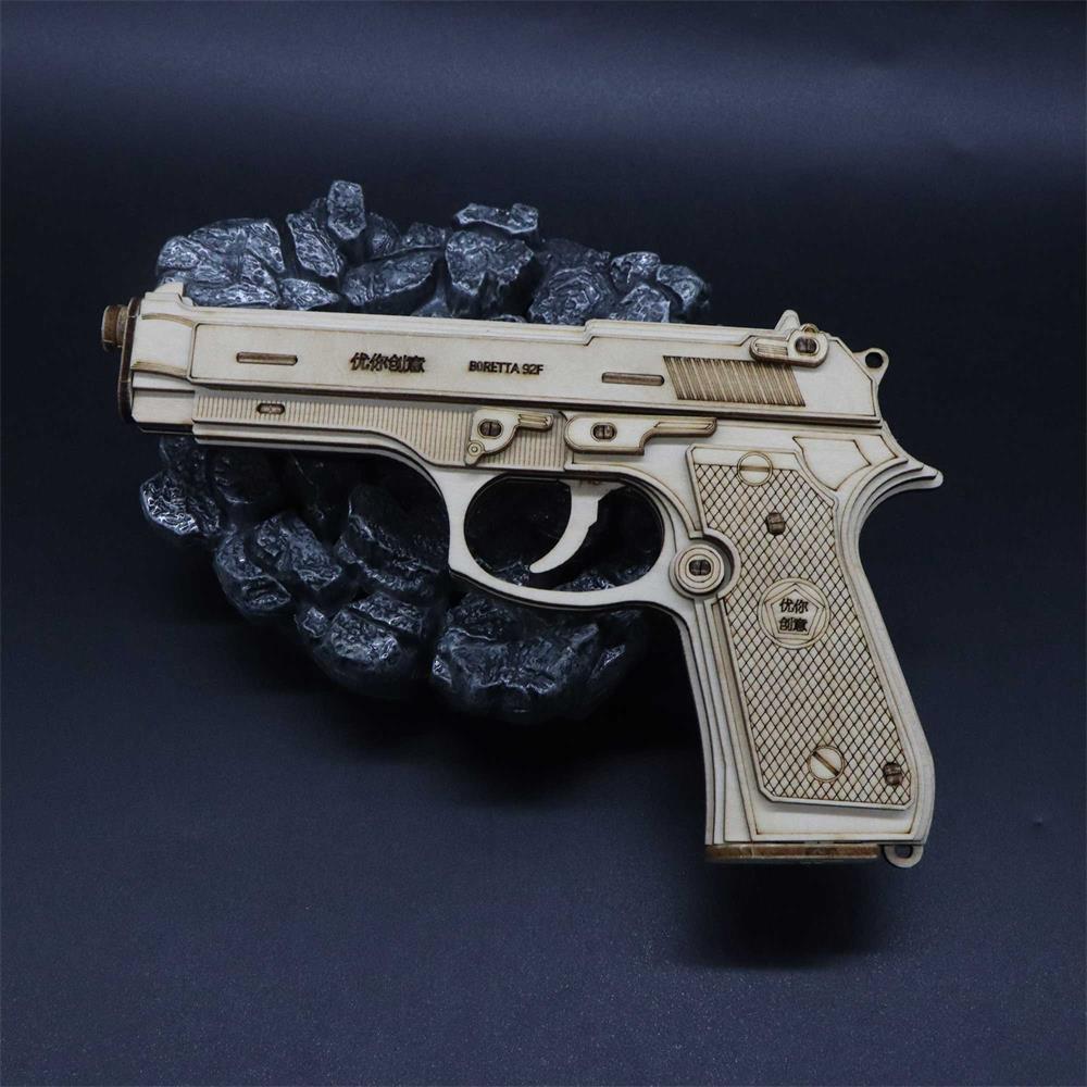 Beretta M92F Wooden Model Pistol - Tophatter Daily Deals