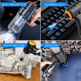 3-in-1 Portable Handheld Vacuum – Rechargeable, Suction & Blower, Mini for Car & Home Home Improvement - Tophatter Daily Deals