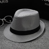British Houndstooth European And American Sun Hats For Men Houndstooth black and white 58cm 0 - Tophatter Daily Deals