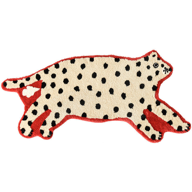 Cute Abstract Dogs & Cats Floor Mat Little Leopard 160x78cm 0 - Tophatter Daily Deals