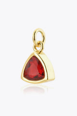 925 Sterling Silver Birthstone Pendant Scarlett One Size Necklaces - Tophatter Daily Deals