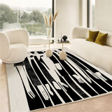Black And White Line End Table Mat 0 - Tophatter Daily Deals