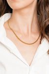 18K Gold Plated Curb Chain Necklace Necklaces - Tophatter Daily Deals