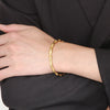 Stainless Steel Bamboo Shape Bracelet Bracelets - Tophatter Daily Deals