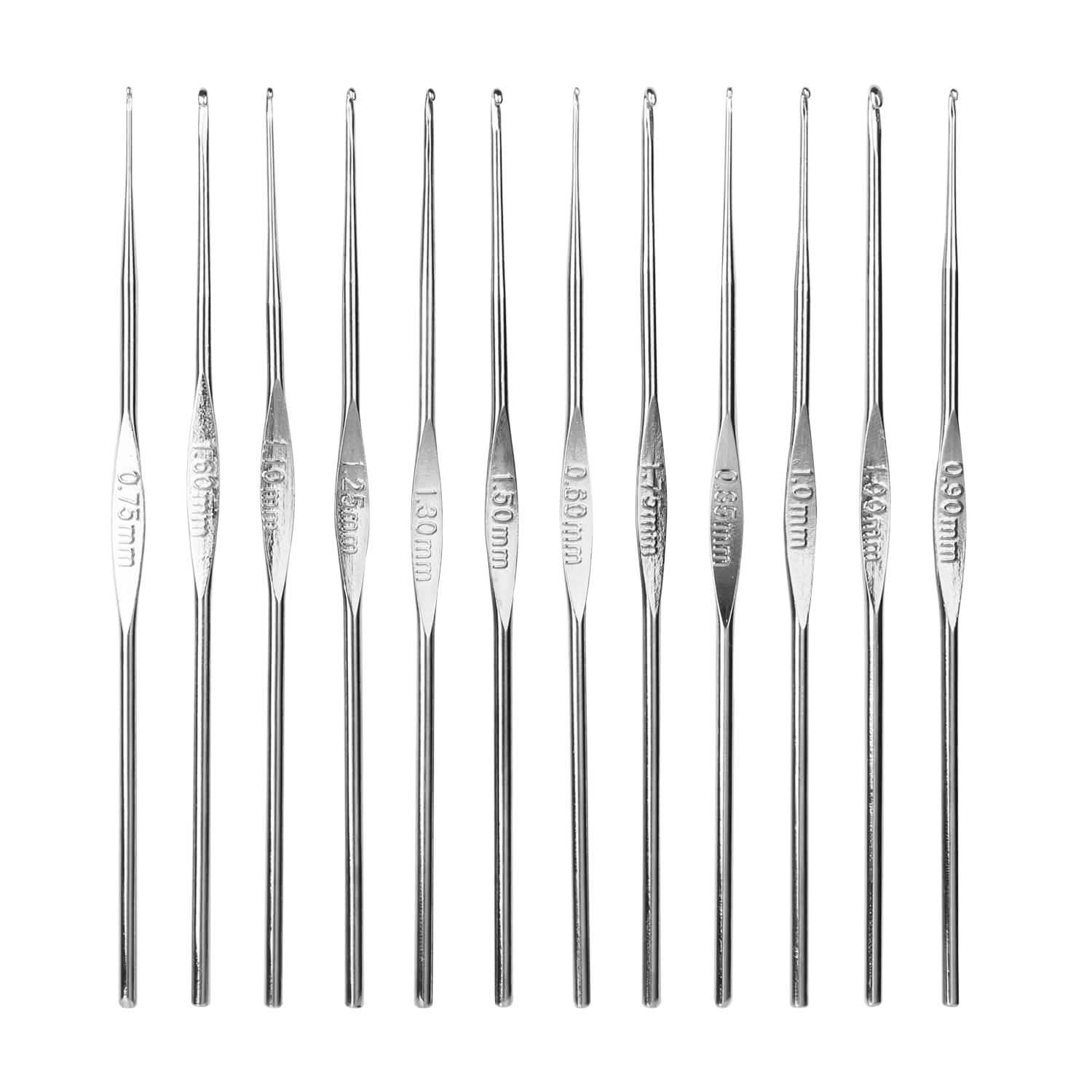 22-Piece: Aluminum Multi-Color Crochet Hook Needles School, Office & Art Supplies - Tophatter Daily Deals
