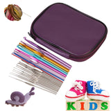 22-Piece: Aluminum Multi-Color Crochet Hook Needles School, Office & Art Supplies - Tophatter Daily Deals