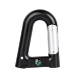 2200 mAh Powerbank with Emergency Flashlight Compass Carabiner-Shaped Black Outdoor Recreation - Tophatter Daily Deals