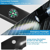 2200 mAh Powerbank with Emergency Flashlight Compass Carabiner-Shaped Outdoor Recreation - Tophatter Daily Deals