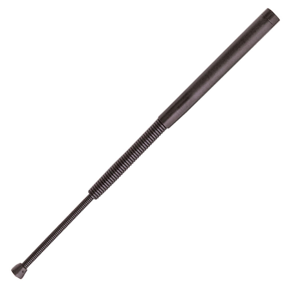 16 Inch Spring Coil Baton Self Defense Police Baton Black Spring Billy Collectible Weapons - Tophatter Daily Deals