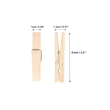 100 Pack of Wooden Clothespins Storage & Organization - Tophatter Daily Deals