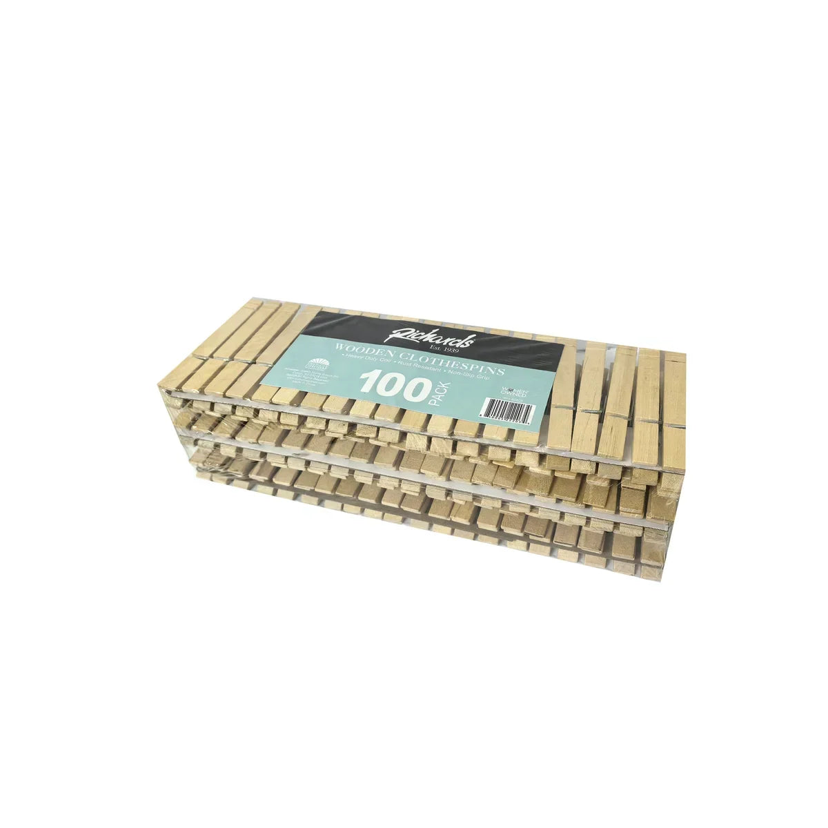 100 Pack of Wooden Clothespins Storage & Organization - Tophatter Daily Deals