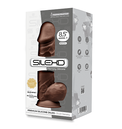 Silexd 8.5 Inch Brown Realistic Dual Density Silicone Dildo with Suction Cup Base > Dildos > Realistic Dildos - Tophatter Daily Deals