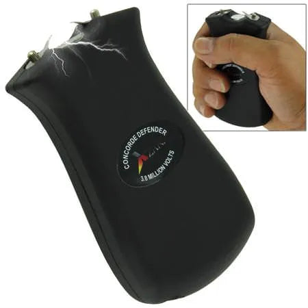 Concorde Defender 3.8 Million Volt Stun Gun Black - Tophatter Daily Deals