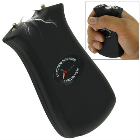 Concorde Defender 3.8 Million Volt Stun Gun Black - TOPHATTER'S ARMORY DEALS Collectible Weapons - Tophatter Daily Deals