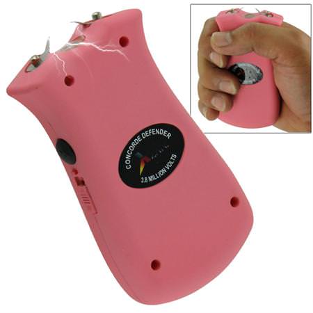 Concorde Defender 3.8 Million Volt Stun Gun Pink - TOPHATTER'S ARMORY DEALS Collectible Weapons - Tophatter Daily Deals