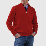 Soft Men's Stand Collar Sweater - Slim Fit, Acrylic Red 3D Changing Face Moving Picture Frame - Tophatter Daily Deals