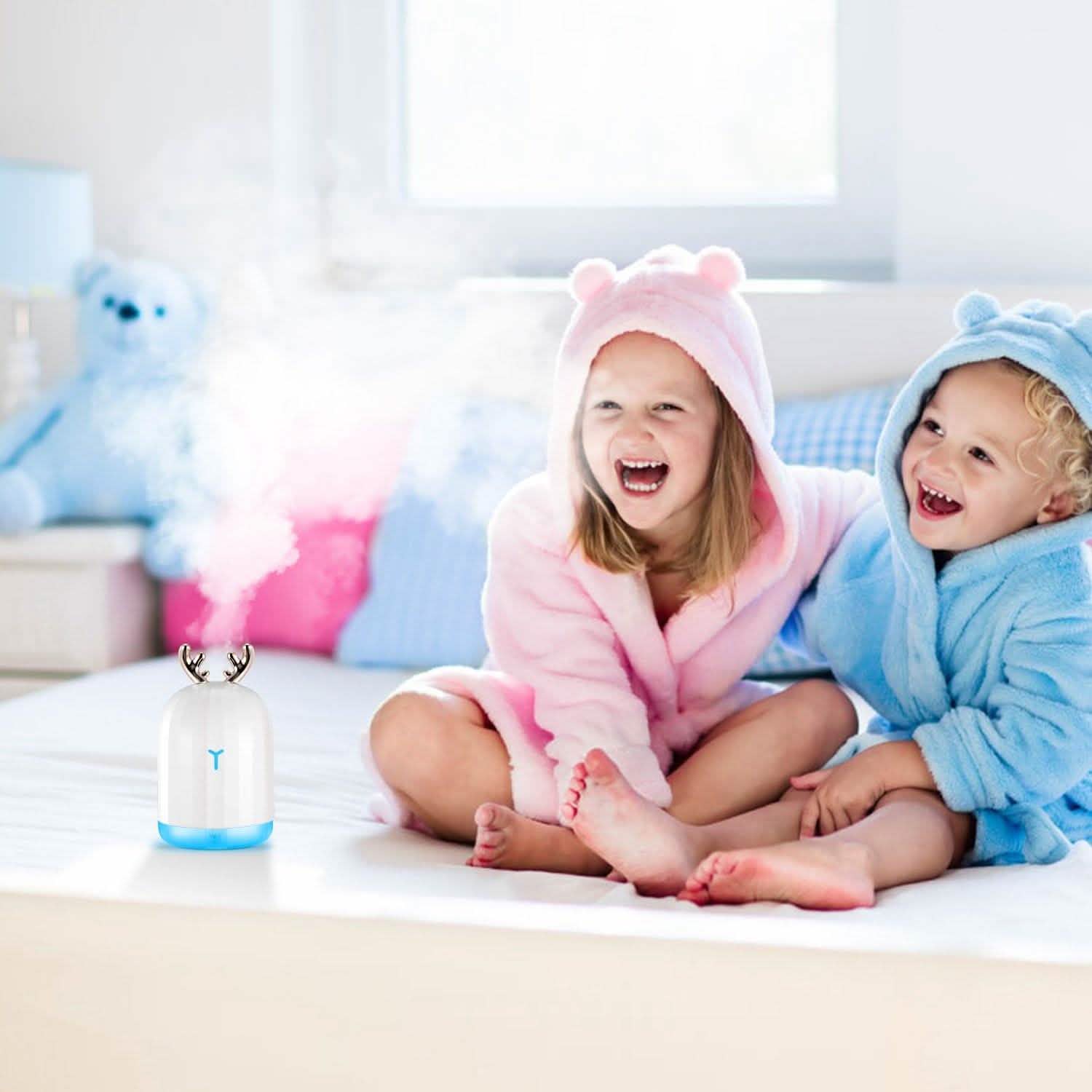 220ml Cool Mist Humidifier Ultrasonic Air Diffuser Atomizer with 7 Color Health & Wellness - Tophatter Daily Deals