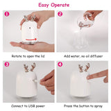 220ml Cool Mist Humidifier Ultrasonic Air Diffuser Atomizer with 7 Color Health & Wellness - Tophatter Daily Deals