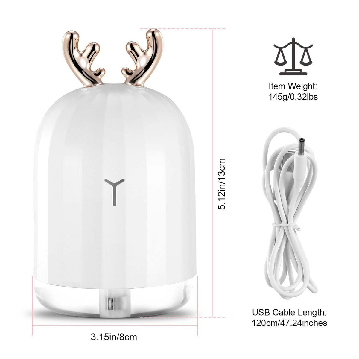 220ml Cool Mist Humidifier Ultrasonic Air Diffuser Atomizer with 7 Color Health & Wellness - Tophatter Daily Deals