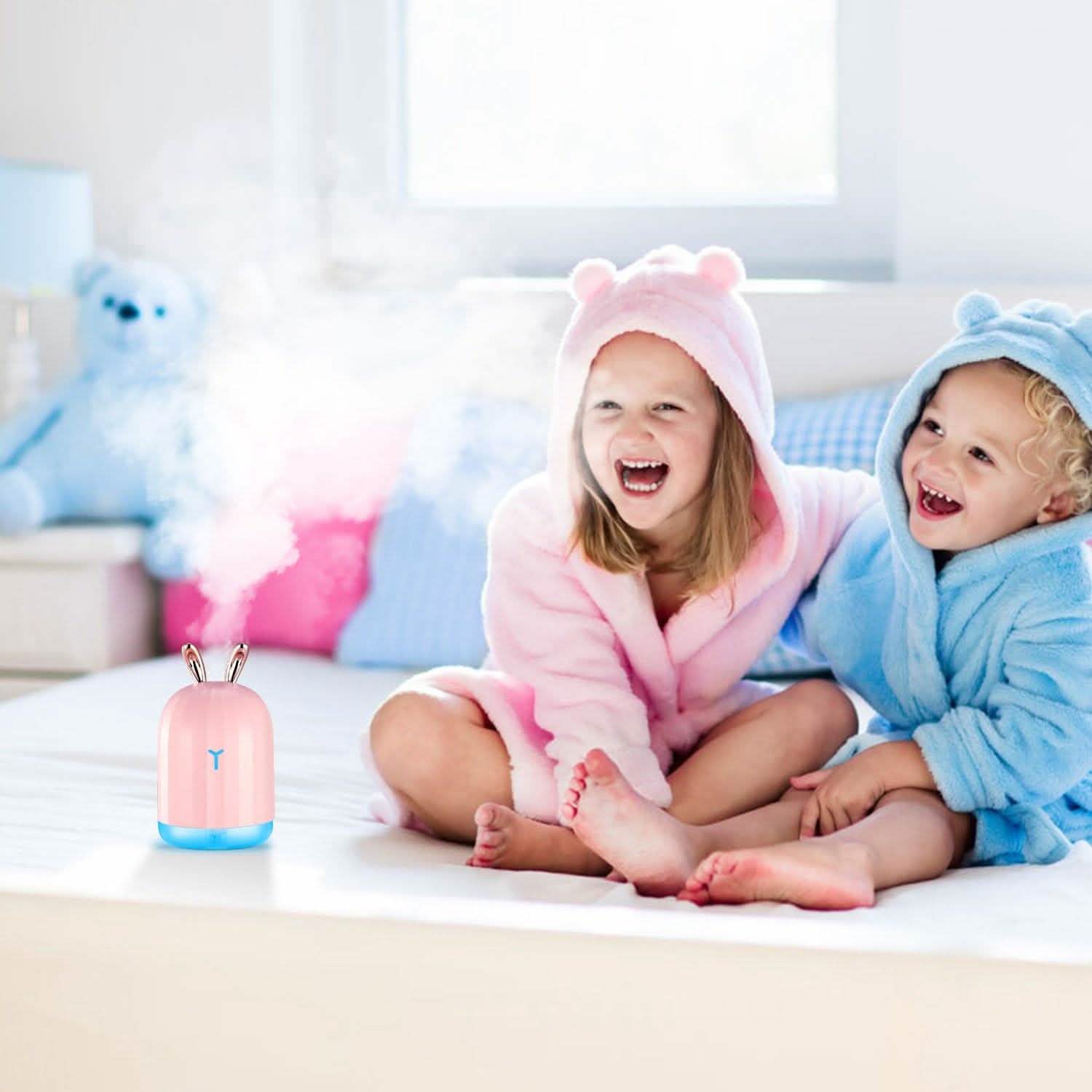 220ml Cool Mist Humidifier Ultrasonic Air Diffuser Atomizer with 7 Color Health & Wellness - Tophatter Daily Deals