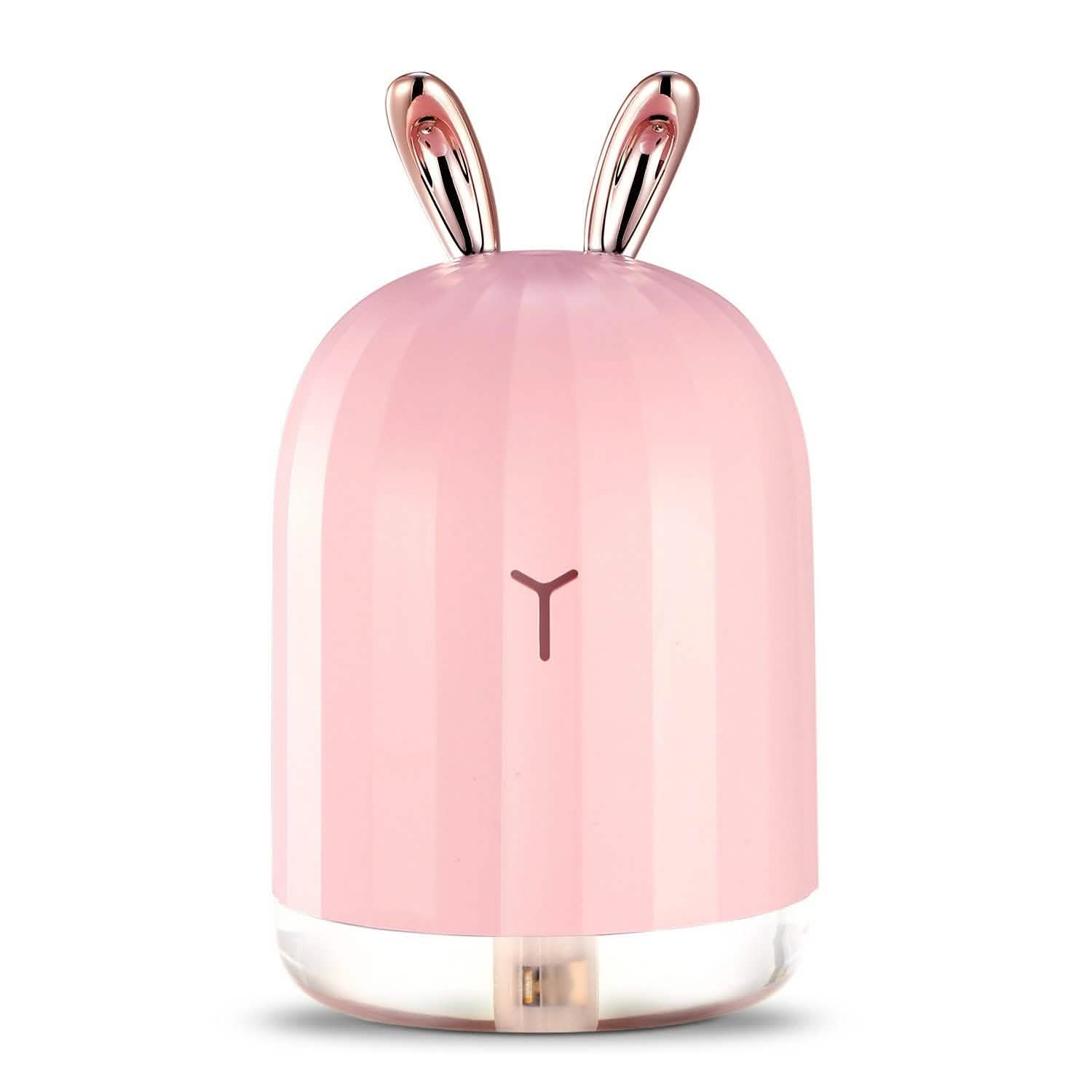 220ml Cool Mist Humidifier Ultrasonic Air Diffuser Atomizer with 7 Color Rabbit Health & Wellness - Tophatter Daily Deals