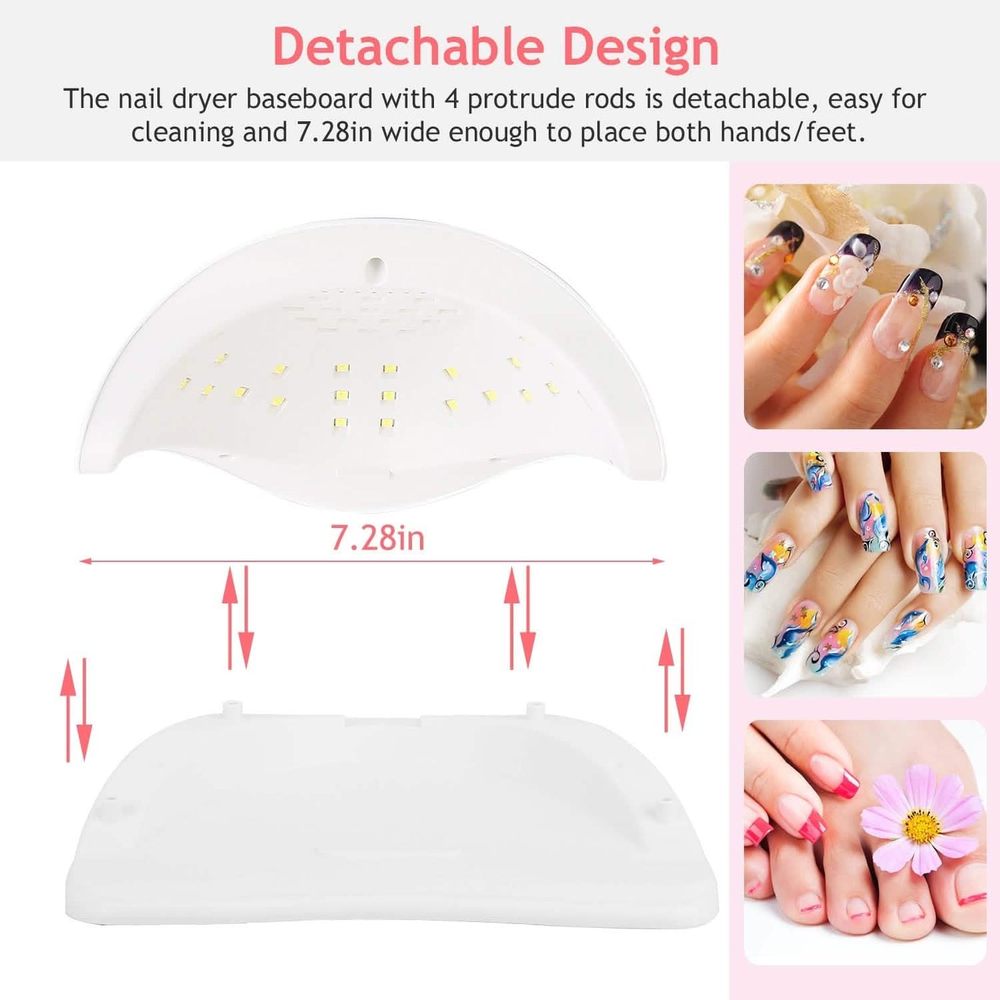 220W UV LED Nail Lamp Gel Polish Dryer Beauty & Personal Care - Tophatter Daily Deals