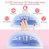 220W UV LED Nail Lamp Gel Polish Dryer Beauty & Personal Care - Tophatter Daily Deals
