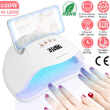 220W UV LED Nail Lamp Gel Polish Dryer Beauty & Personal Care - Tophatter Daily Deals
