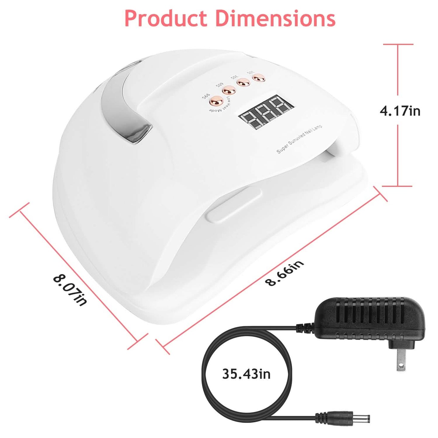 220W UV LED Nail Lamp Gel Polish Dryer Beauty & Personal Care - Tophatter Daily Deals