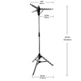 Silver Foldable Tripod Garment Drying Rack Storage & Organization - Tophatter Daily Deals