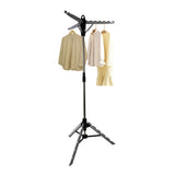 Silver Foldable Tripod Garment Drying Rack Storage & Organization - Tophatter Daily Deals