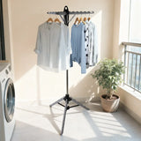 Silver Foldable Tripod Garment Drying Rack Storage & Organization - Tophatter Daily Deals