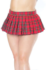 Coquette - 22138 PLUS - School Girl Skirt - Plaid - OS/XL Lingerie - Tophatter Daily Deals