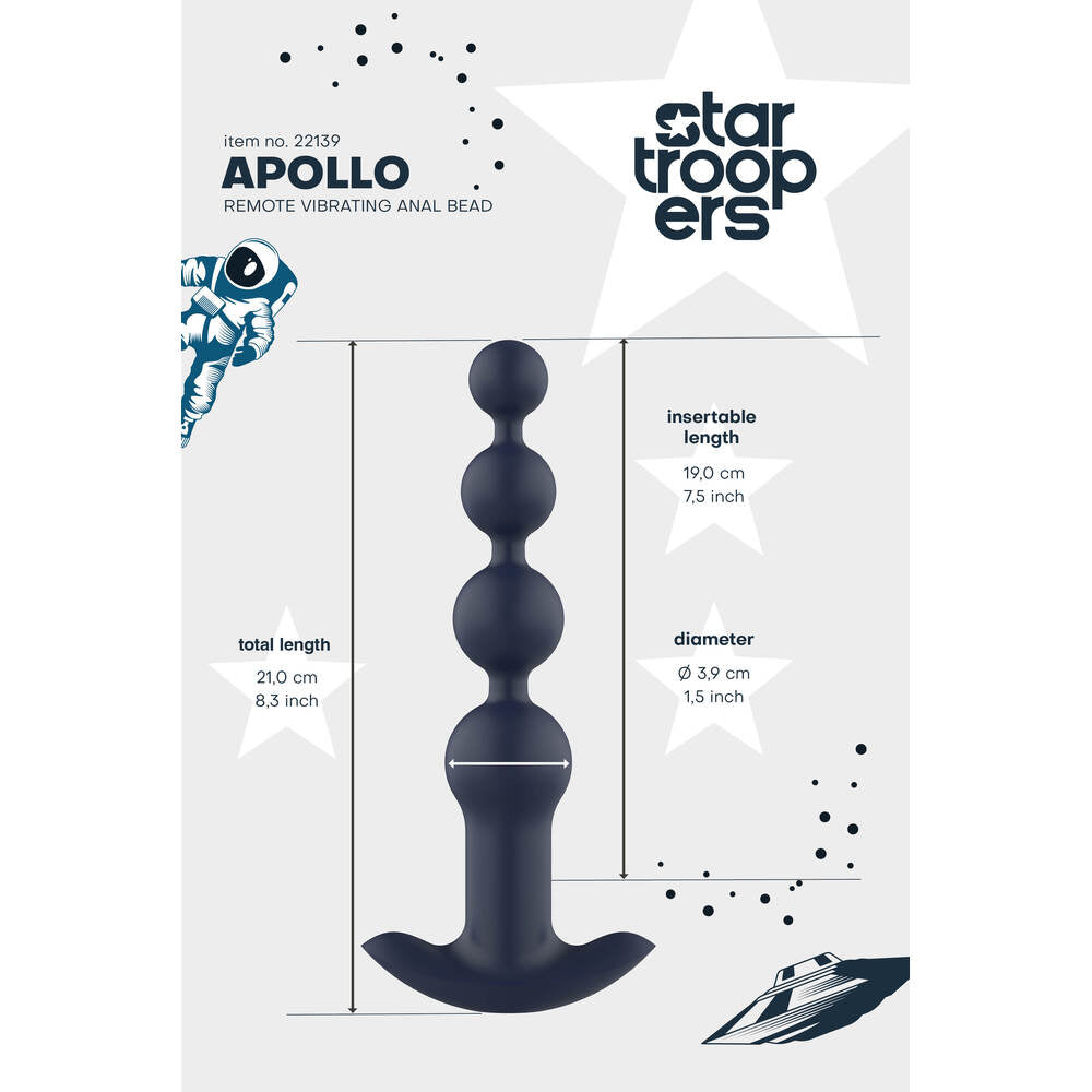 Startroopers Apollo – Remote-Controlled Anal Beads Vibrator > Anal Range > Anal Beads - Tophatter Daily Deals