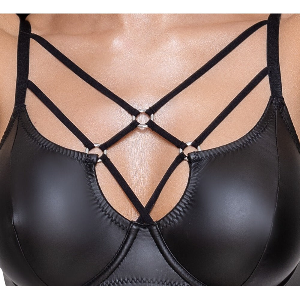 Cottelli Matte Black Bra Set – Lingerie > Clothes > Bra Sets - Tophatter Daily Deals