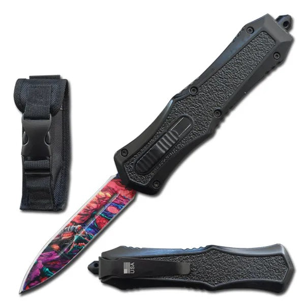 9" Tactical OTF Ground Zero Survival Out Of The Front Knife - TOPHATTER'S ARMORY DEALS Collectible Weapons - Tophatter Daily Deals