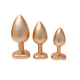 Gleaming Love Pearl Gold Set – 3 Size Aluminium Jewel Butt Plugs > Anal Range > Jewel Butt Plugs - Tophatter Daily Deals